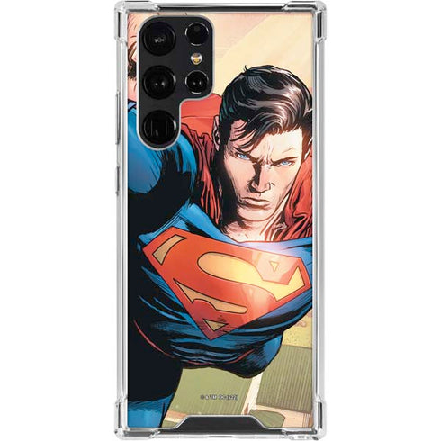 DC Comics Superman Flying Pose Action Comics #957 Art by Patch Zircher Galaxy S23 Ultra Clear Case