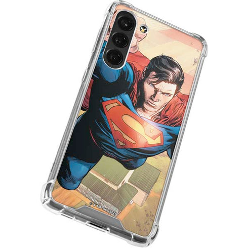 DC Comics Superman Flying Pose Action Comics #957 Art by Patch Zircher Galaxy S24 FE Clear Case