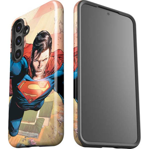 DC Comics Superman Flying Pose Action Comics #957 Art by Patch Zircher Galaxy S25 Impact Case