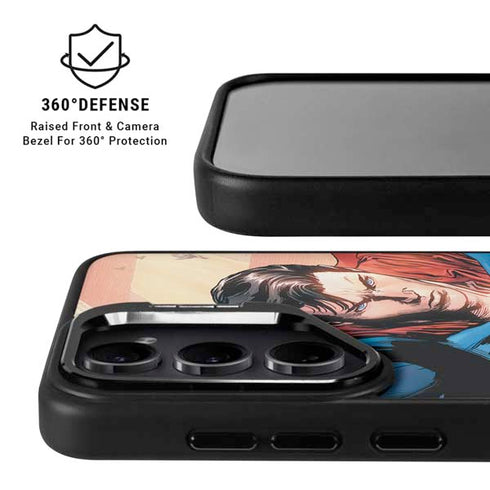 DC Comics Superman Flying Pose Action Comics #957 Art by Patch Zircher Galaxy S24 Plus Kickstand Case