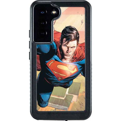 DC Comics Superman Flying Pose Action Comics #957 Art by Patch Zircher Galaxy S24 Plus Waterproof Case