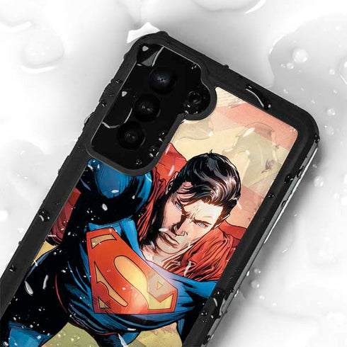 DC Comics Superman Flying Pose Action Comics #957 Art by Patch Zircher Galaxy S24 Plus Waterproof Case