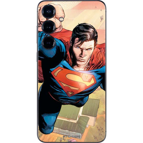 DC Comics Superman Flying Pose Action Comics #957 Art by Patch Zircher Galaxy S25 Skin