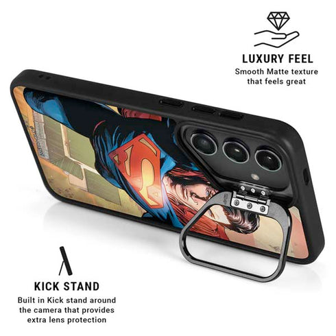 DC Comics Superman Flying Pose Action Comics #957 Art by Patch Zircher Galaxy S25 Ultra Kickstand Case