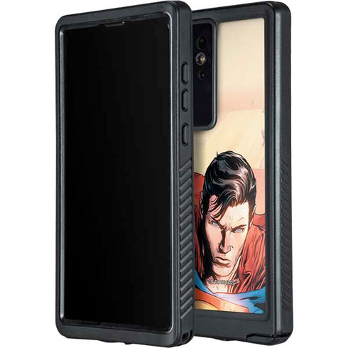 DC Comics Superman Flying Pose Action Comics #957 Art by Patch Zircher Galaxy S24 Ultra Waterproof Case