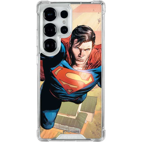DC Comics Superman Flying Pose Action Comics #957 Art by Patch Zircher Galaxy S25 Ultra Clear Case