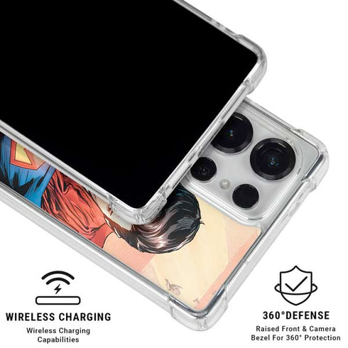 DC Comics Superman Flying Pose Action Comics #957 Art by Patch Zircher Galaxy S25 Ultra Clear Case