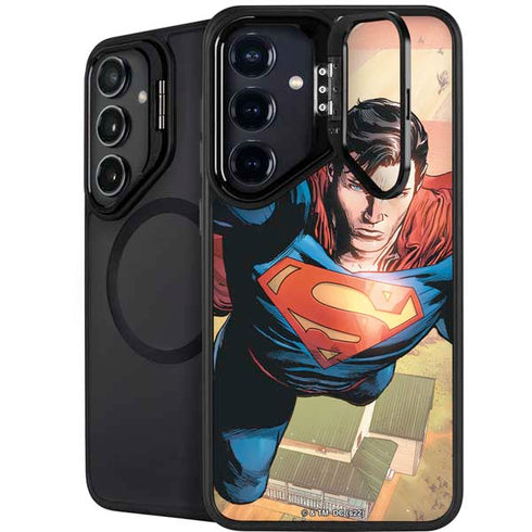 DC Comics Superman Flying Pose Action Comics #957 Art by Patch Zircher Galaxy S26 Plus Kickstand Case