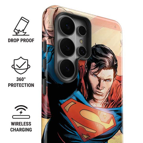 DC Comics Superman Flying Pose Action Comics #957 Art by Patch Zircher Galaxy S26 Ultra Impact Case