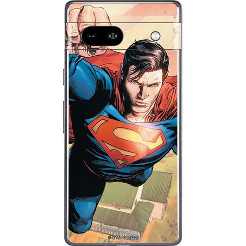DC Comics Superman Flying Pose Action Comics #957 Art by Patch Zircher Google Pixel 7a Skin