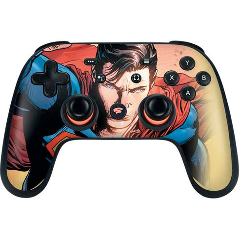 DC Comics Superman Flying Pose Action Comics #957 Art by Patch Zircher Google Stadia Controller Skin