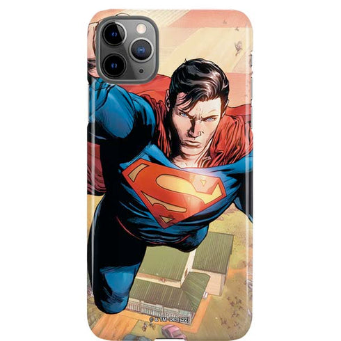 DC Comics Superman Flying Pose Action Comics #957 Art by Patch Zircher iPhone Cases