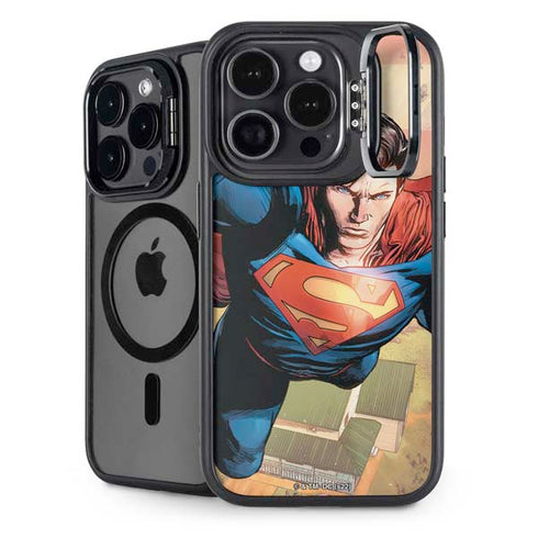 DC Comics Superman Flying Pose Action Comics #957 Art by Patch Zircher iPhone 14 Pro Kickstand Case