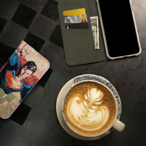 DC Comics Superman Flying Pose Action Comics #957 Art by Patch Zircher iPhone 15 Pro Max Folio Case