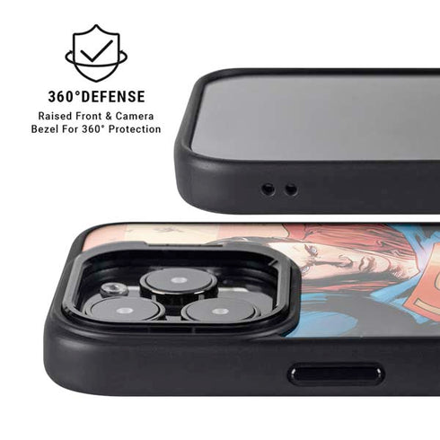 DC Comics Superman Flying Pose Action Comics #957 Art by Patch Zircher iPhone 15 Pro Max Kickstand Case