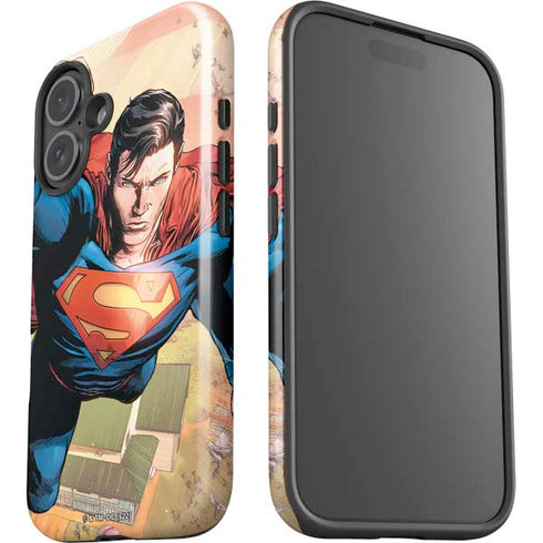 DC Comics Superman Flying Pose Action Comics #957 Art by Patch Zircher iPhone 16 Impact Case