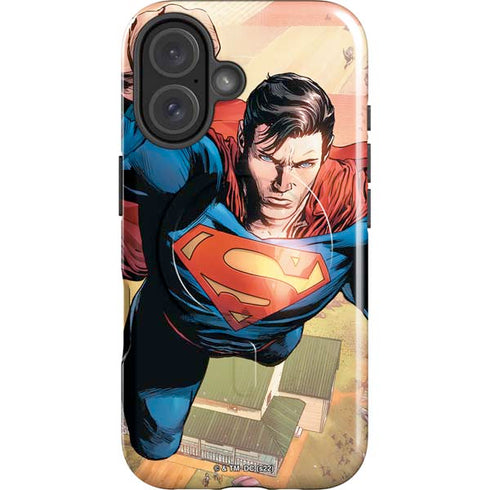 DC Comics Superman Flying Pose Action Comics #957 Art by Patch Zircher iPhone 16 Magsafe Impact Case