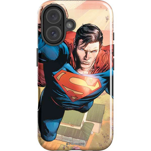 DC Comics Superman Flying Pose Action Comics #957 Art by Patch Zircher iPhone 16 Plus Impact Case