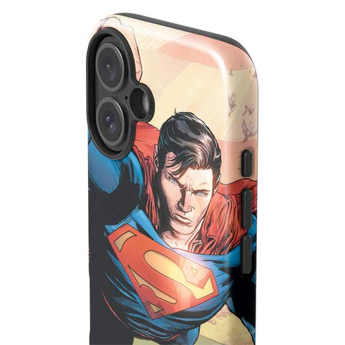 DC Comics Superman Flying Pose Action Comics #957 Art by Patch Zircher iPhone 16 Plus Impact Case