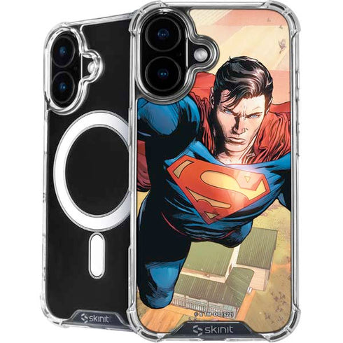DC Comics Superman Flying Pose Action Comics #957 Art by Patch Zircher iPhone 16 Plus MagSafe Case