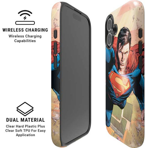 DC Comics Superman Flying Pose Action Comics #957 Art by Patch Zircher iPhone 16 Plus Magsafe Impact Case