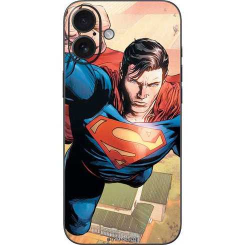 DC Comics Superman Flying Pose Action Comics #957 Art by Patch Zircher iPhone 16 Plus Skin