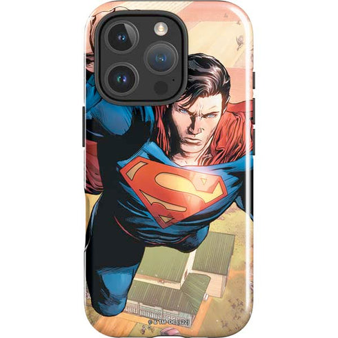 DC Comics Superman Flying Pose Action Comics #957 Art by Patch Zircher iPhone 16 Pro Impact Case