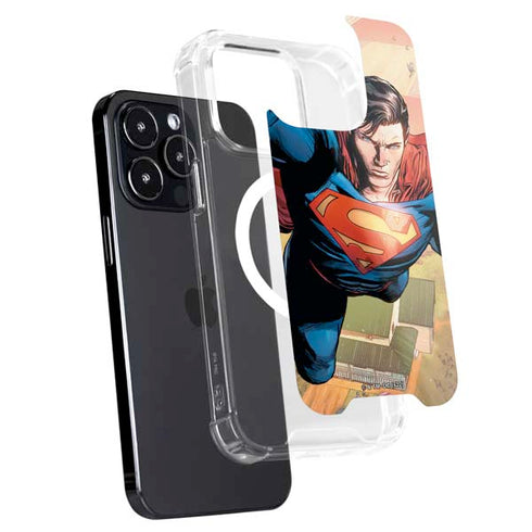 DC Comics Superman Flying Pose Action Comics #957 Art by Patch Zircher iPhone 16 Pro MagSafe Case