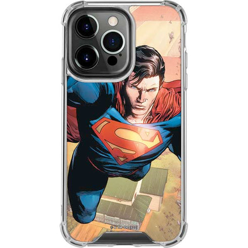 DC Comics Superman Flying Pose Action Comics #957 Art by Patch Zircher iPhone 16 Pro Max Clear Case