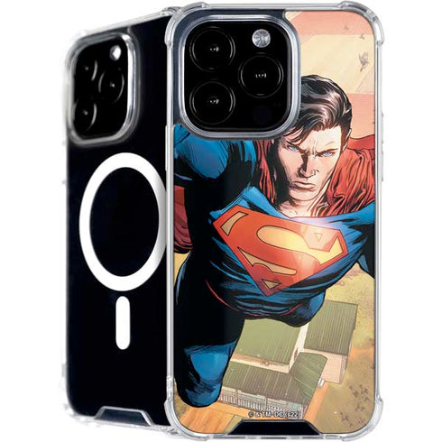 DC Comics Superman Flying Pose Action Comics #957 Art by Patch Zircher iPhone 16 Pro Max MagSafe Case