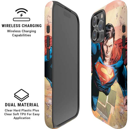 DC Comics Superman Flying Pose Action Comics #957 Art by Patch Zircher iPhone 16 Pro Max Magsafe Impact Case