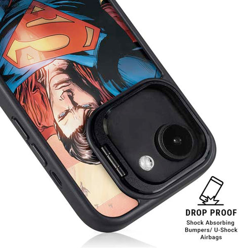 DC Comics Superman Flying Pose Action Comics #957 Art by Patch Zircher iPhone 16e Kickstand Case