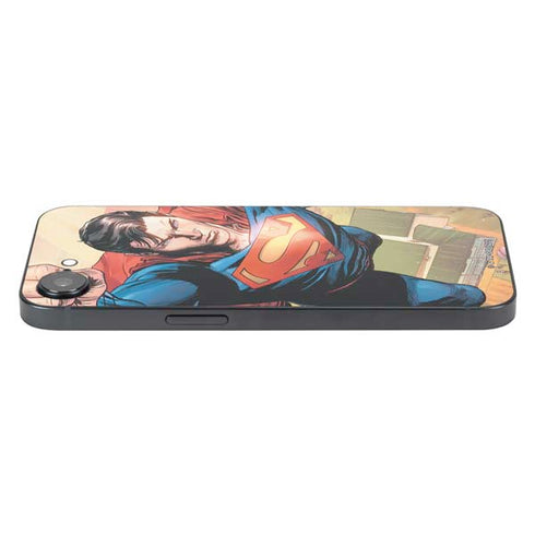 DC Comics Superman Flying Pose Action Comics #957 Art by Patch Zircher iPhone 16e Skin