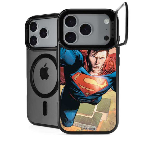 DC Comics Superman Flying Pose Action Comics #957 Art by Patch Zircher iPhone 18 Pro Kickstand Case