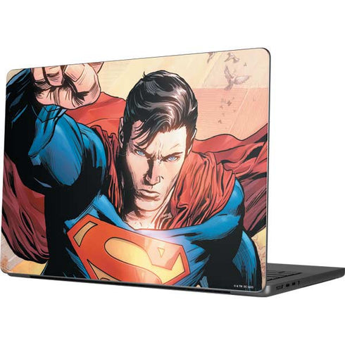 DC Comics Superman Flying Pose Action Comics #957 Art by Patch Zircher Apple MacBook Pro 14-inch Skin
