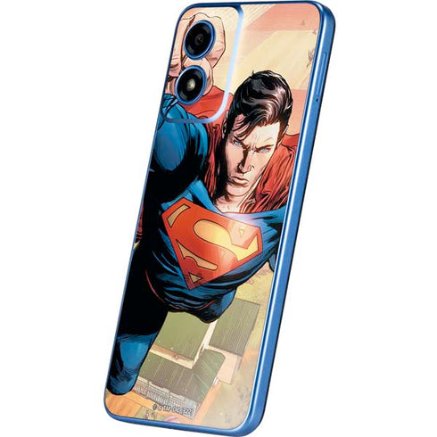 DC Comics Superman Flying Pose Action Comics #957 Art by Patch Zircher Moto G Play 4G (2024) Skin