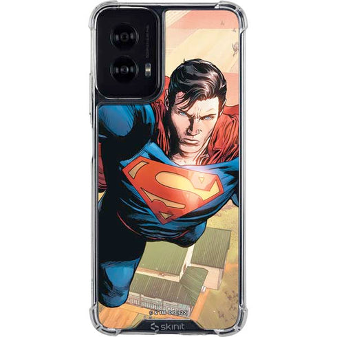 DC Comics Superman Flying Pose Action Comics #957 Art by Patch Zircher Moto G Power 5G (2024) Clear Case