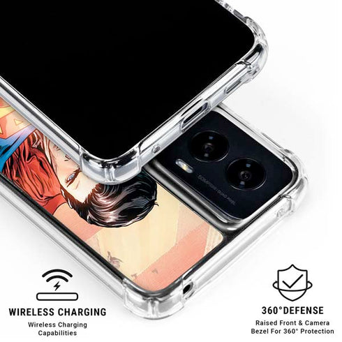 DC Comics Superman Flying Pose Action Comics #957 Art by Patch Zircher Moto G Power 5G (2024) Clear Case