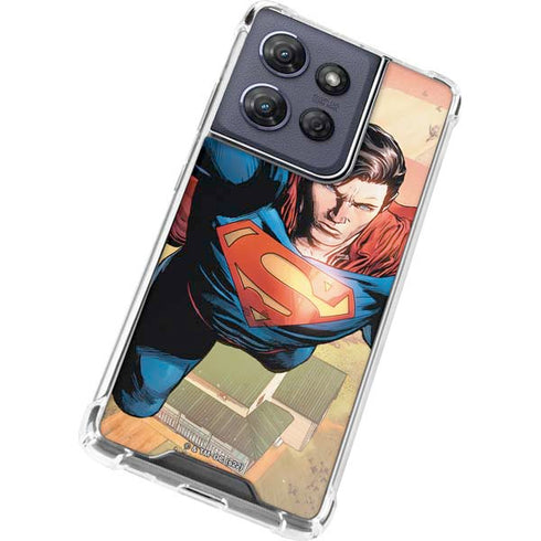 DC Comics Superman Flying Pose Action Comics #957 Art by Patch Zircher Moto G Stylus 5G (2025) Clear Case