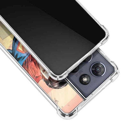 DC Comics Superman Flying Pose Action Comics #957 Art by Patch Zircher Moto G Stylus 5G (2025) Clear Case