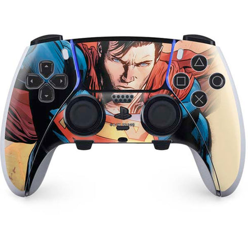 DC Comics Superman Flying Pose Action Comics #957 Art by Patch Zircher PS5 DualSense Edge Pro Controller Skin
