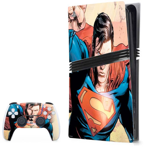 DC Comics Superman Flying Pose Action Comics #957 Art by Patch Zircher PS5 Pro Bundle Skin