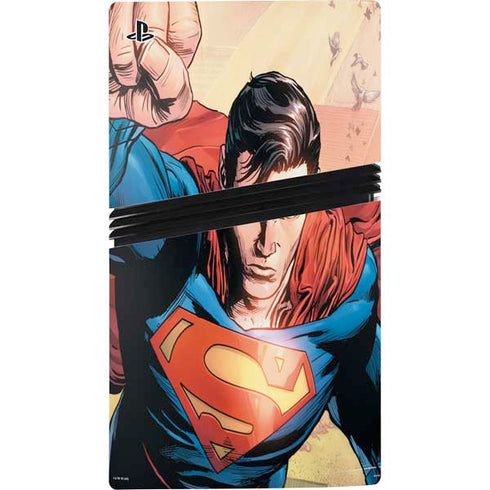 DC Comics Superman Flying Pose Action Comics #957 Art by Patch Zircher PS5 Pro Console Skin