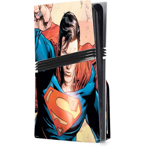 DC Comics Superman Flying Pose Action Comics #957 Art by Patch Zircher PS5 Pro Disk Console Skin