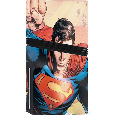 DC Comics Superman Flying Pose Action Comics #957 Art by Patch Zircher PS5 Pro Disk Console Skin