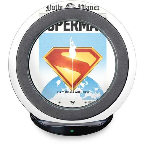 Superman 2025 Daily Planet Superman Cover Fast Charge Wireless Charging Stand Skin