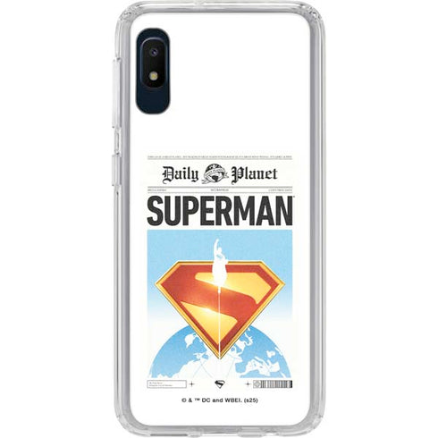 Superman 2025 Daily Planet Superman Cover Galaxy A10e Clear Case
