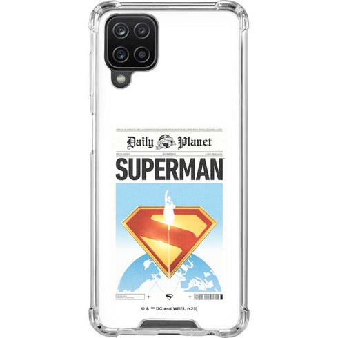 Superman 2025 Daily Planet Superman Cover Galaxy A12 Clear Case