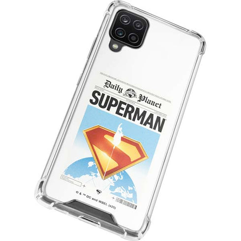 Superman 2025 Daily Planet Superman Cover Galaxy A12 Clear Case