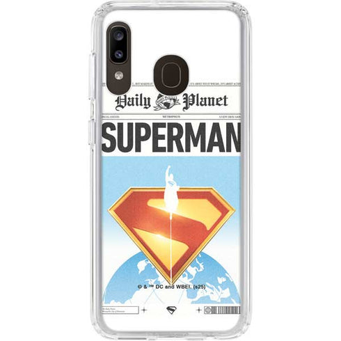 Superman 2025 Daily Planet Superman Cover Galaxy A20 Clear Case
